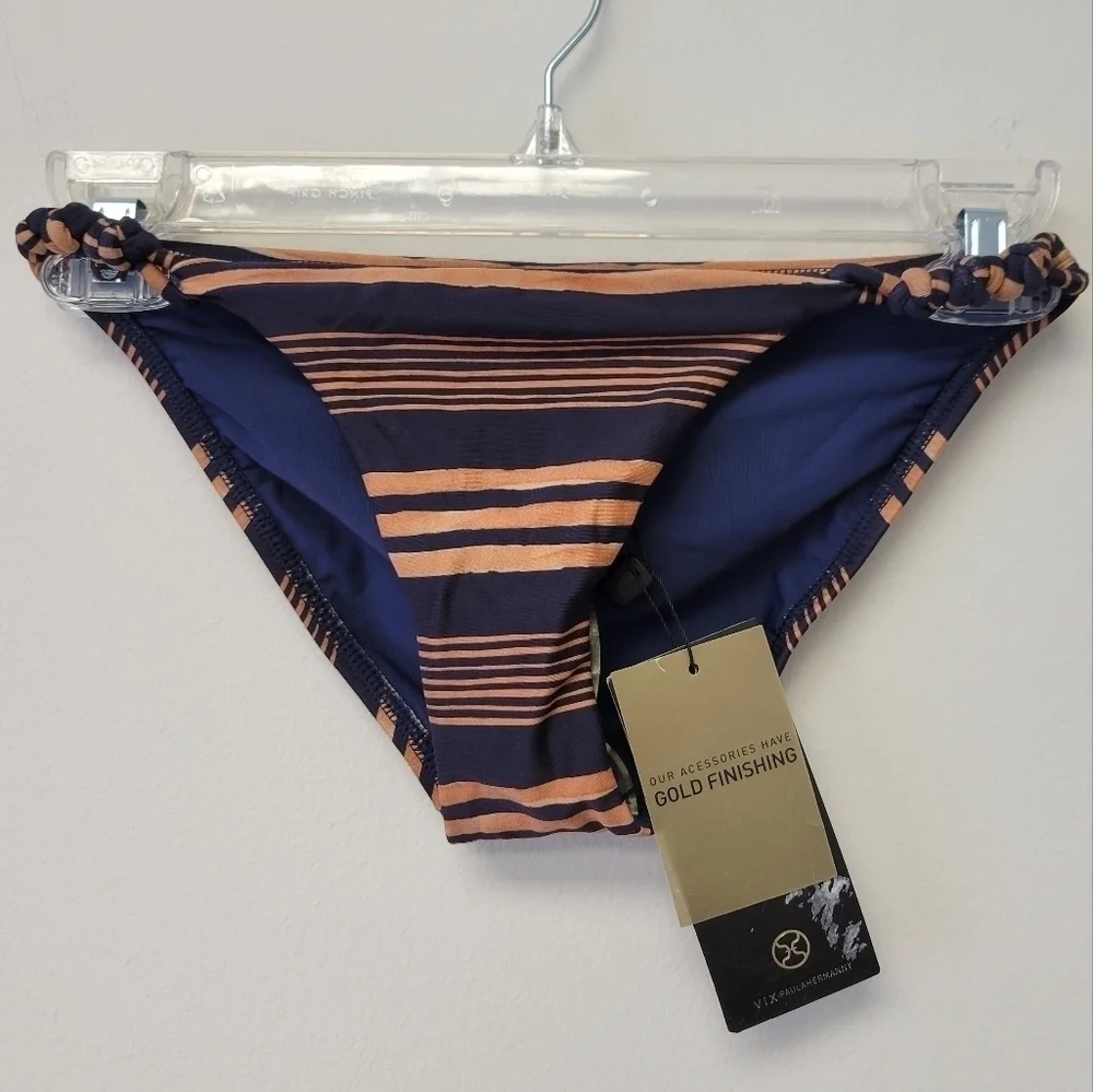 VIX Isabela Rope Full Bikini Bottom Navy XS - Picture 3 of 8